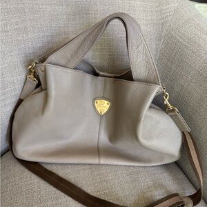 ATAO Leather Beige with Strap Handbag